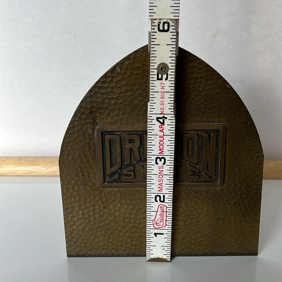 Oregon State Bookends Antique Brass Bookends Robbins Co. Attleboro MA - Picture 11 of 15